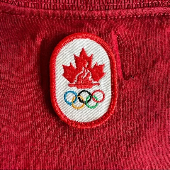 Vintage Hudson’s Bay Canada Olympic Team Red T-Shirt Made in Canada - Picture 4 of 4